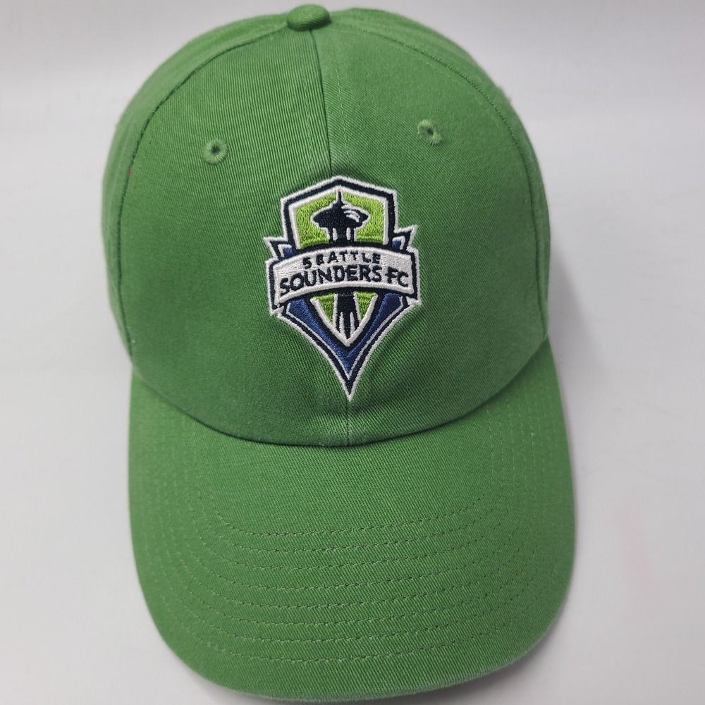 Seattle Sounders Hat Strapback Fanatics Green MLS Soccer Club SC Logo Casual Men